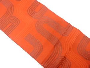 未使用品　抽象模様織り出し　袋帯